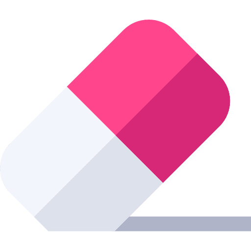 Eraser education edit tools remove icon