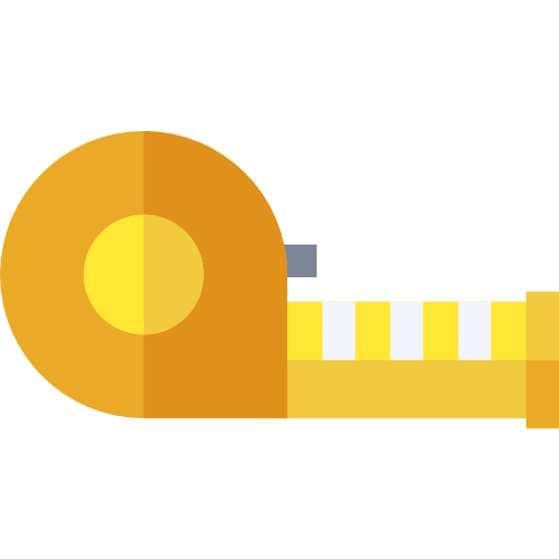 Measuring tape wellness construction and tools ruler icon