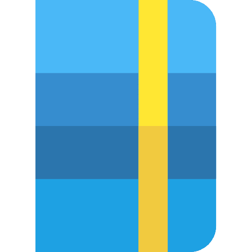 Notebook art and design education bookmark icon