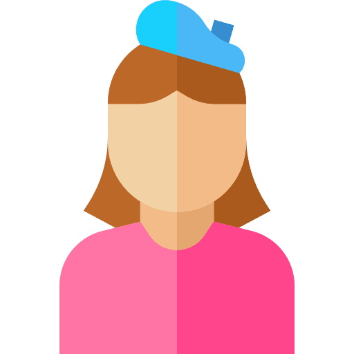 Artist avatar graphic designer professions and jobs icon