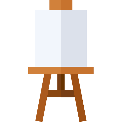 Canvas painting art and design art icon