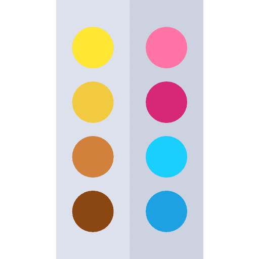 Watercolor painter art watercolor icon