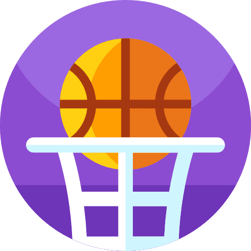 Basketball hobbies and free time ball gym icon