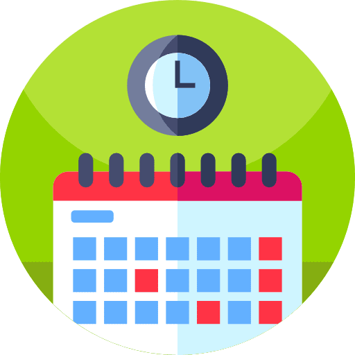 Calendar organization schedule date icon