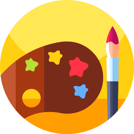 Color palette painting palette painting interface icon