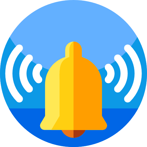 Bell bell music and multimedia notification icon