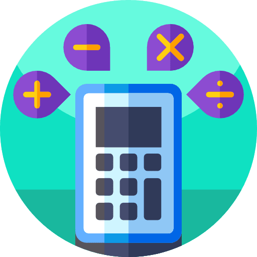 Calculator maths button mathematics icon