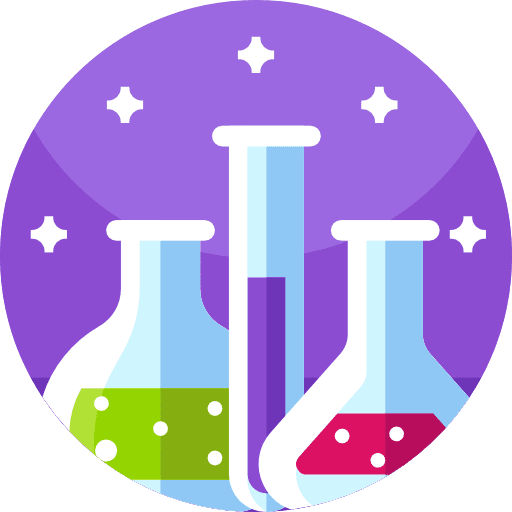 Chemical test tube healthcare and medical science icon