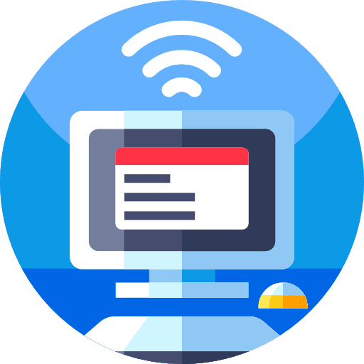 Computer electronics wifi signal screen icon