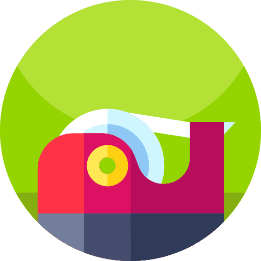 Tape office material adhesive tape files and folders icon