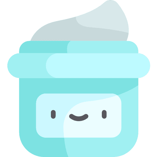 Cream facial beauty make up icon