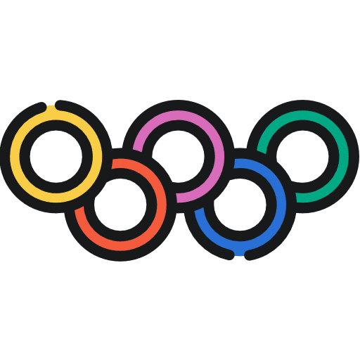 Olympic games sports ancient sports and competition icon