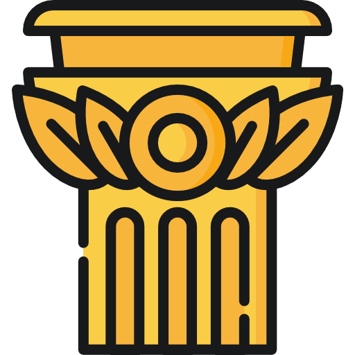 Column ancient adornment column icon