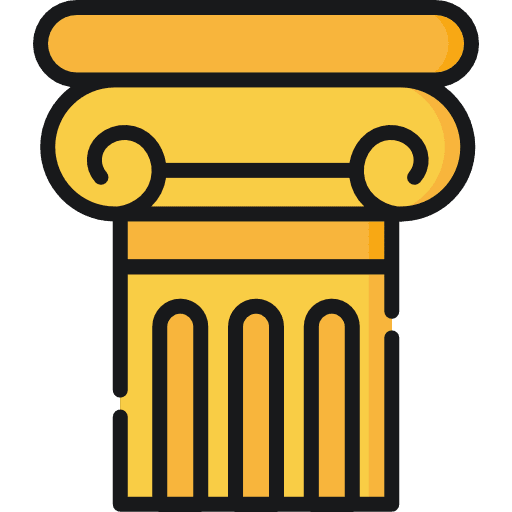 Column column ornamental architecture and city icon