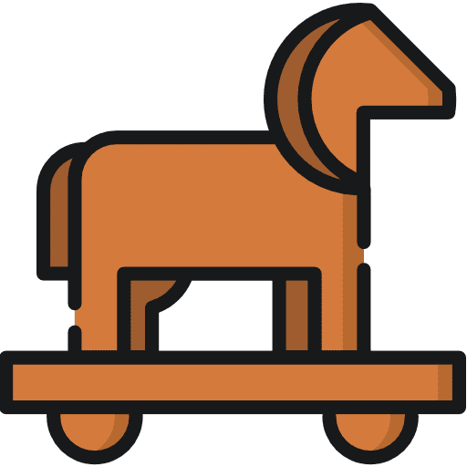 Horse kid and baby rocking horse horse icon