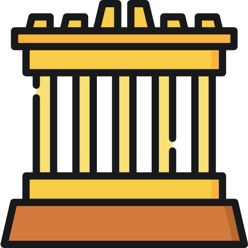 Acropolis greece atenea gods icon