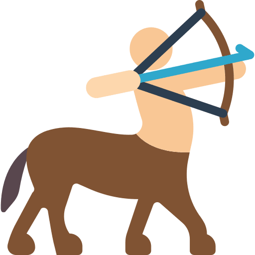 Centaur fairy tale pictograms centaur icon