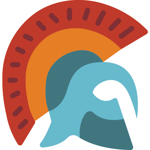 Helmet protection helmet greek icon