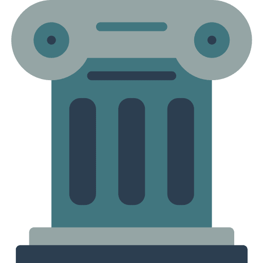 Column art and design column adornment icon