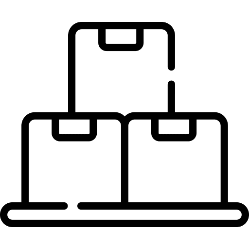 Box inventory storage stored icon