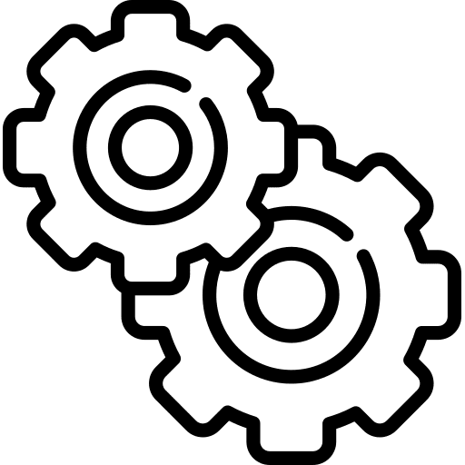 Gear erp cogwheel function icon