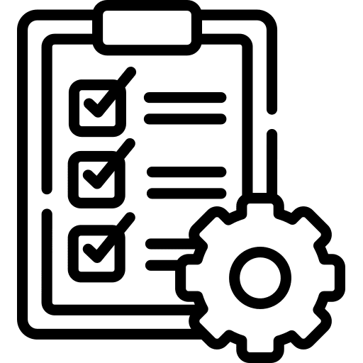 Work list specification clipboard files and folders icon