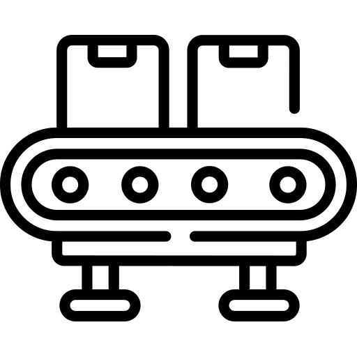 Factory machine logistics machine packaging icon