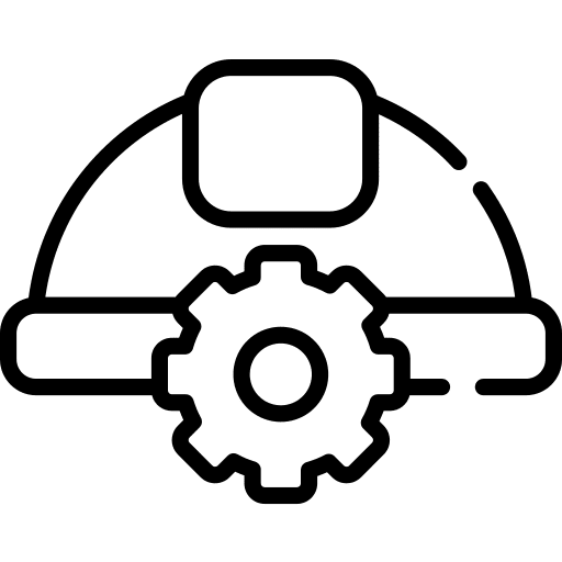 Helmet civil engineering helmet worker icon