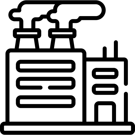 Factory factory buildings powerplant icon