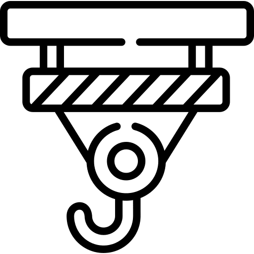 Hook factory lift crane icon
