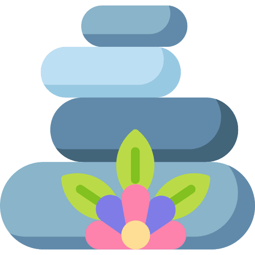 Beauty hot stones relax beauty icon