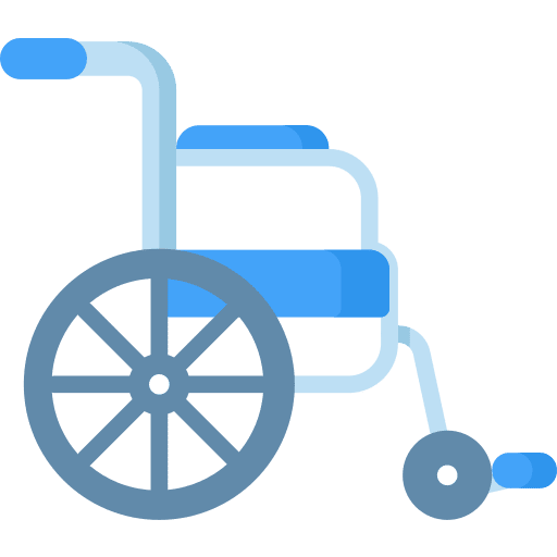 Disabled transportation wheelchair handicap icon
