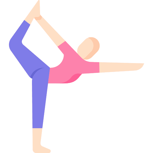 Exercise poses relaxing pilates icon