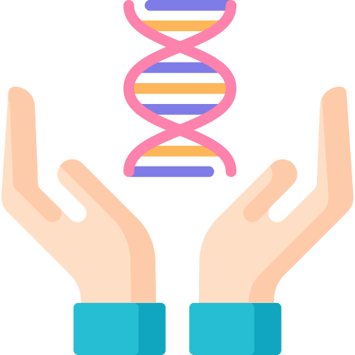 Biology deoxyribonucleic acid education science icon
