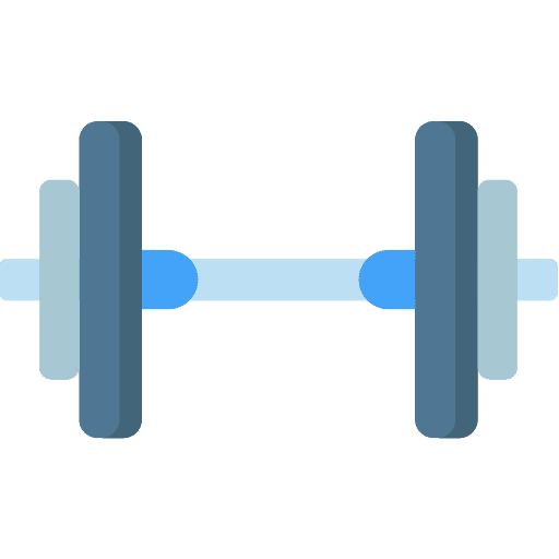 Dumbbell sports and competition weights tools and utensils icon