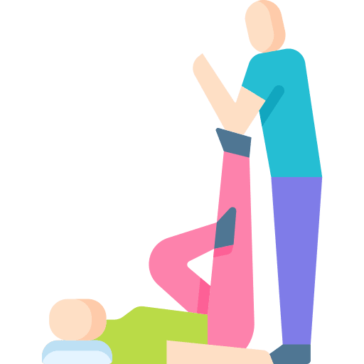 Healthcare and medical humanpictos physiotherapy therapy icon