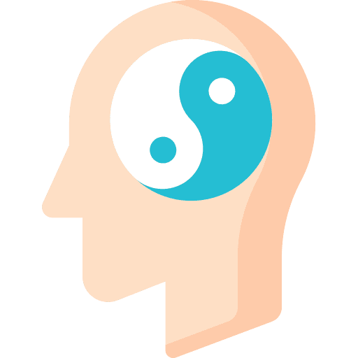 Head thinking psychology relax icon