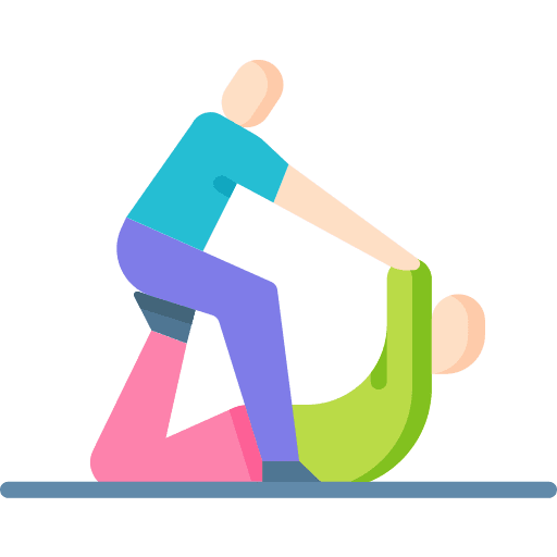 Healthcare and medical humanpictos wellness physiotherapy icon