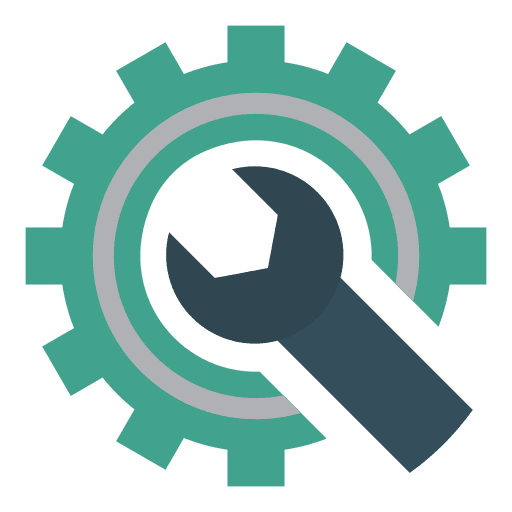 Setting help working construction and tools icon