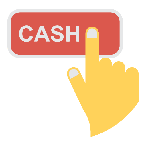 Cash dollar payment method business and finance icon