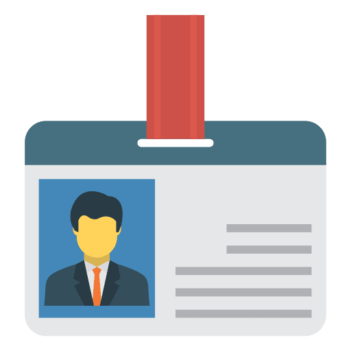 Id card business id card business and finance icon