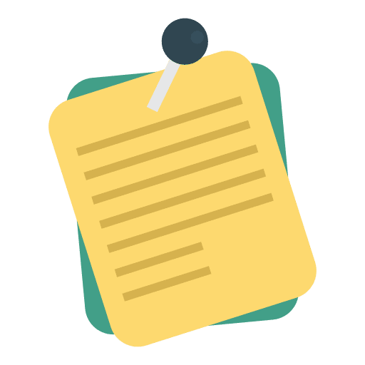 Push pin notes pin files and folders icon