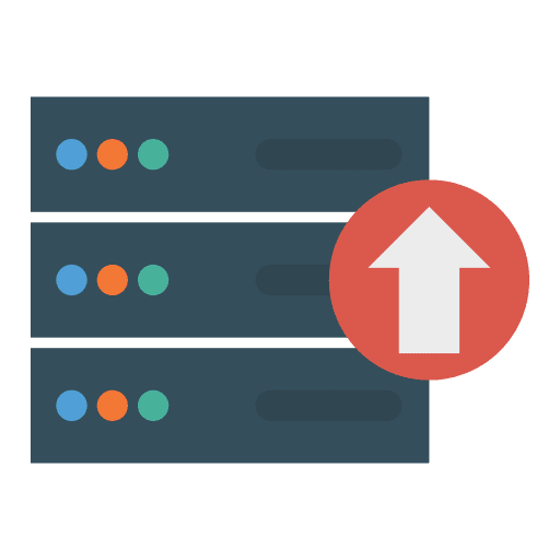 Server data server multimedia icon