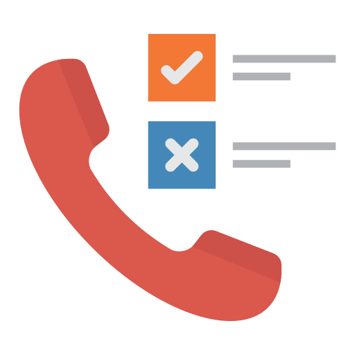 Call telephone call list technology icon