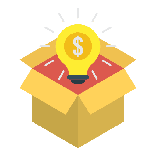 Creative apparition lightbulb thinking icon