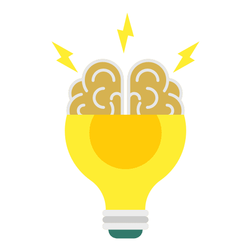 Creative inspiration light bulb bulb icon