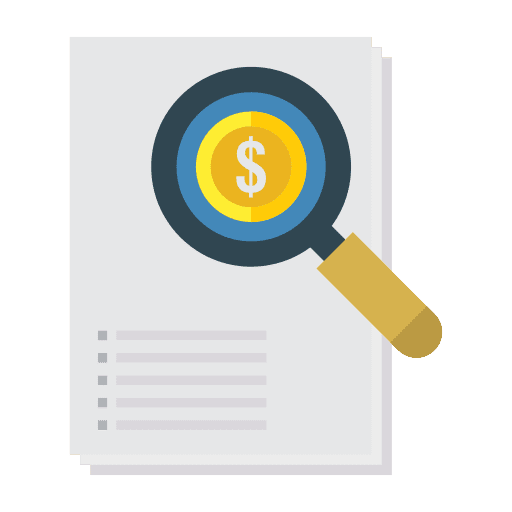 Invoice receipt bills bill icon