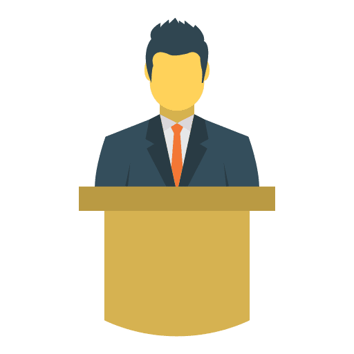 Presentation conference people education icon