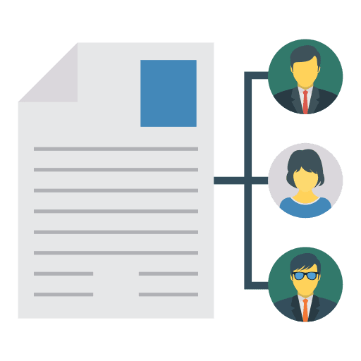 File files and folders information share icon