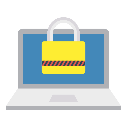 Lock shield security padlock icon